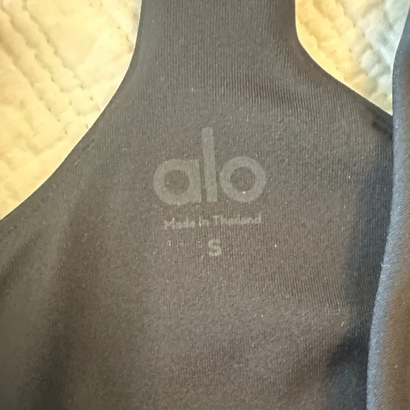 ALO Yoga Black and White Sports Bra - Picture 6 of 7